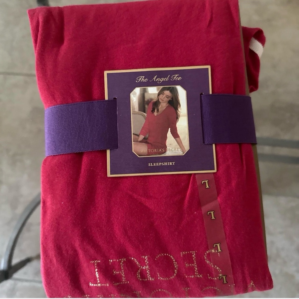 Victoria's Secret Red Angel Tee Sleepshirt